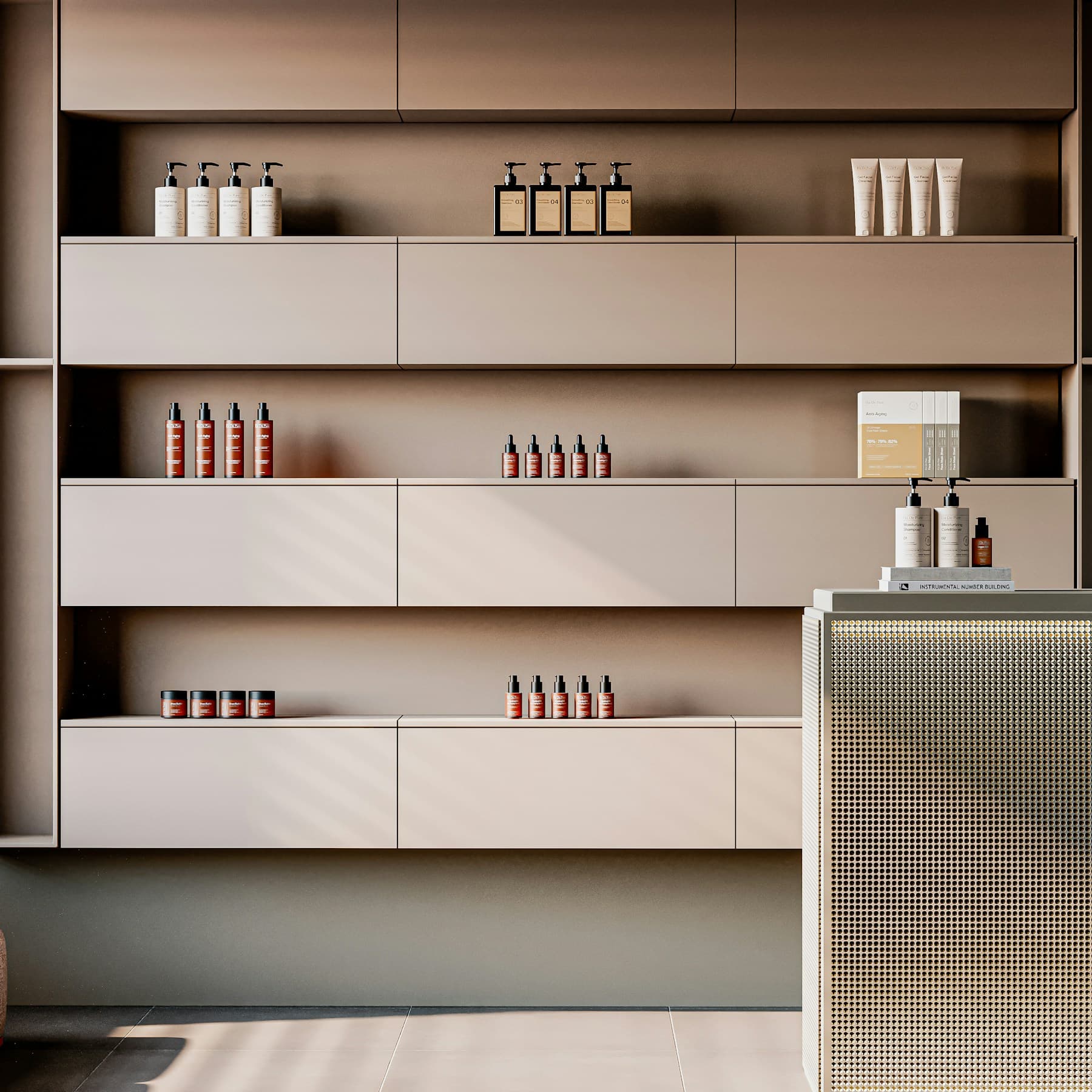 Salon retail display