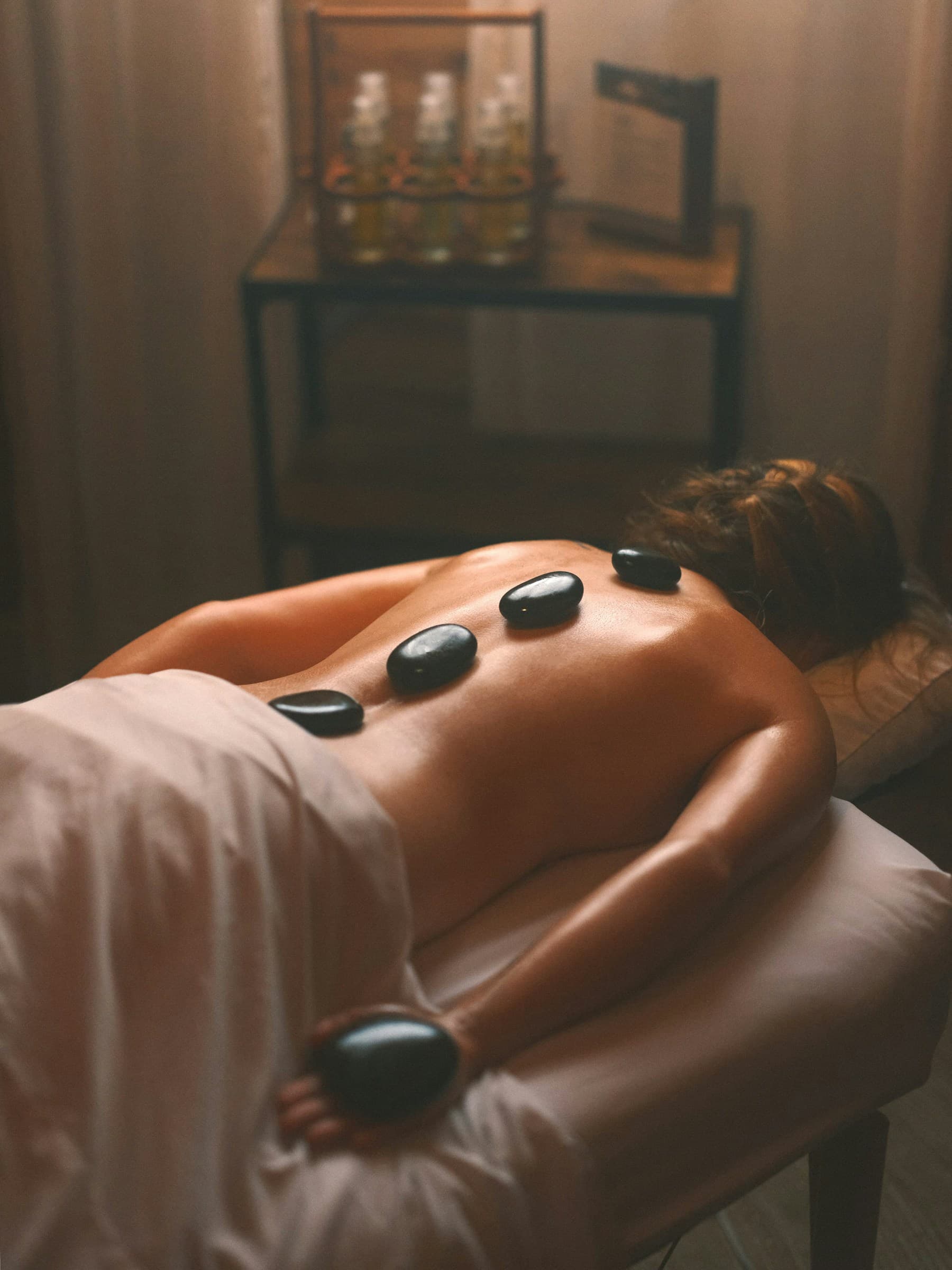 Hot-stone massage